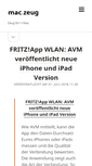 Mobile Screenshot of maczeug.de