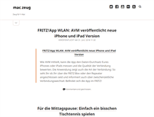 Tablet Screenshot of maczeug.de